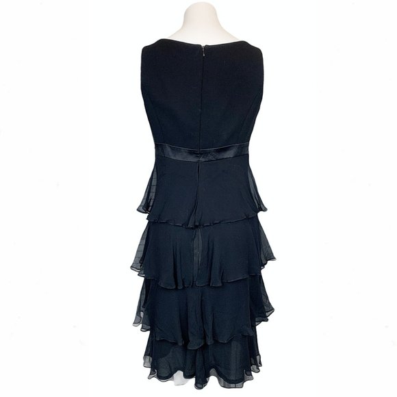 Maggie London Vintage Tiered Ruffle Sheath Dress - Picture 4 of 9